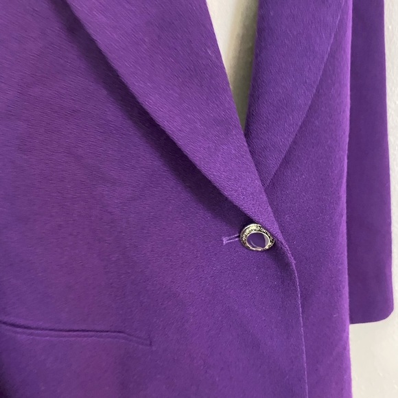 Vintage Pendleton 100% virgin wool Vibrant Purple Women's winter Blazer size 10 - Picture 10 of 12